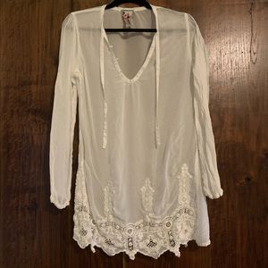 Johnny Was size Small White Tunic